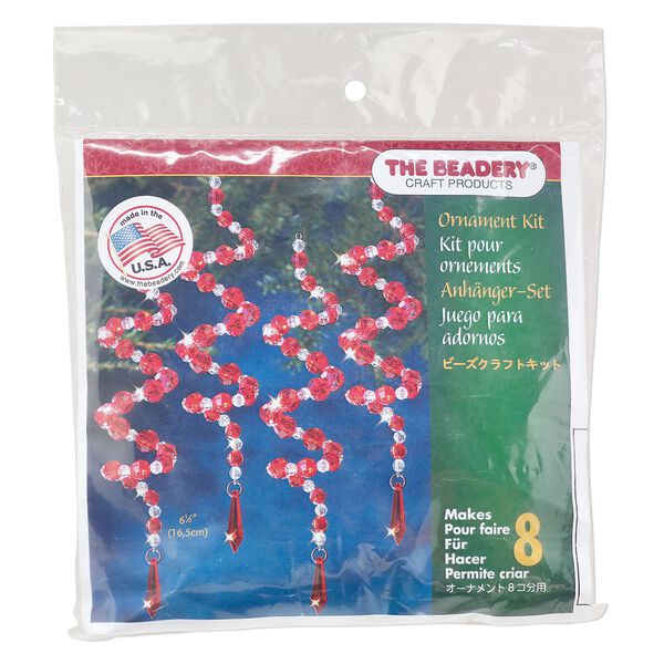 Ornament kit 1pkg1 The Beadery®, polystyrene, twist, mixed colors, ornament (7012) image number 0