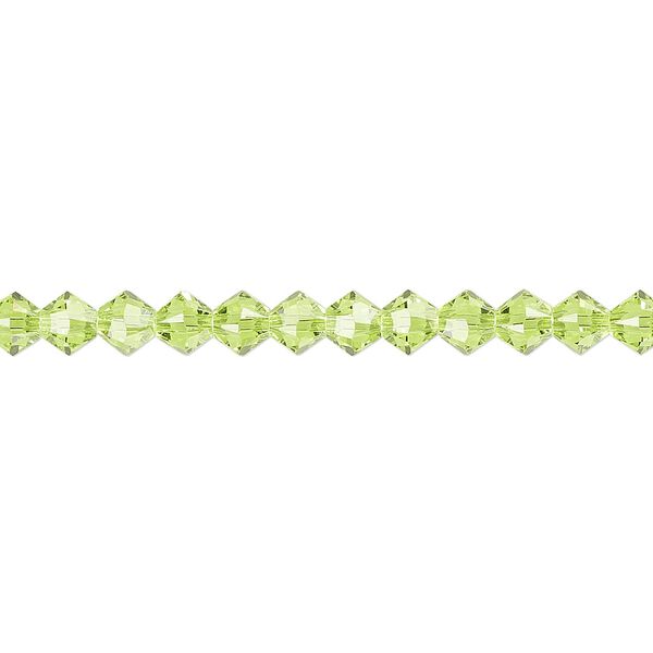 Bead 48pk citrus green, Crystal Passions® 4mm bicone 5328 image number 0
