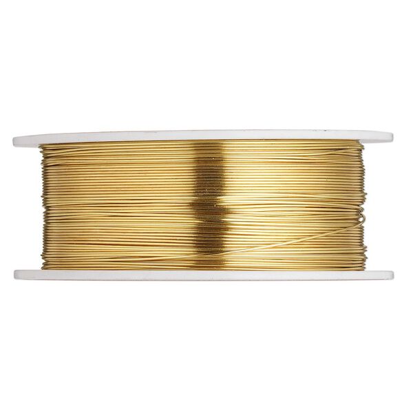 Wire, Wrapit®, jeweler's bronze, dead-soft, round, 24 gauge. Sold per 0.25-pound spool, approximately 220 feet. image number 0