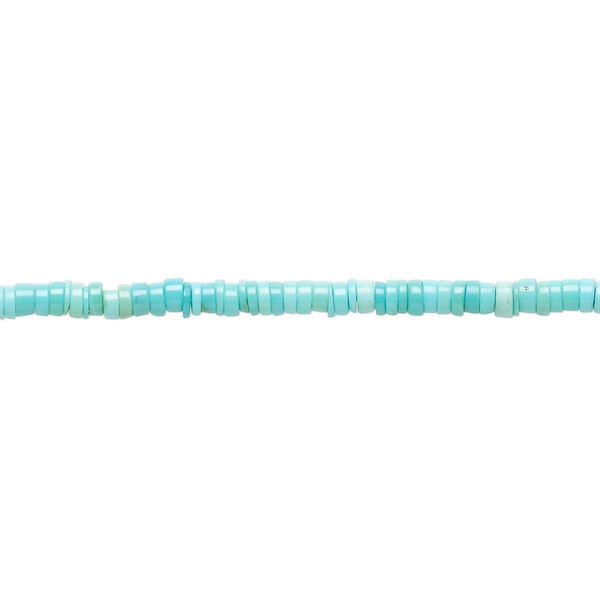 Sleeping beauty turquoise 1pkg1, heishi bead natural 15.5-16 inch 2.5x0.5mm-2.5x1mm image number 0