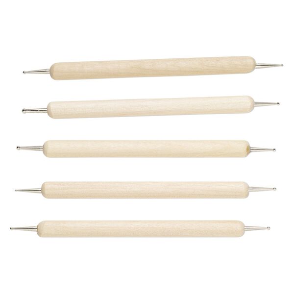 Birch 1pkg5, embossing stylus light brown 5 inch mixed sizes image number 0