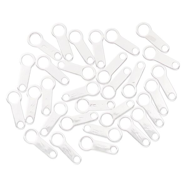 Chain tab, sterling silver-filled, 10x4mm. Sold per pkg of 30. image number 0