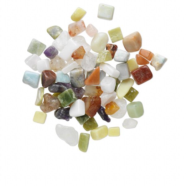 Multi-gemstone 1pkg1, undrilled nugget component 1 lb mix medium to large image number 0