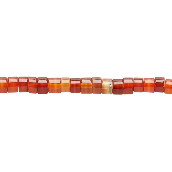 Carnelian 1pkg1, heishi bead 15.5-16 inch 4x2mm image number 0