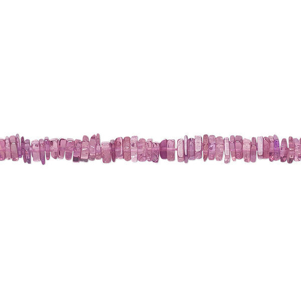 Pink tourmaline 1pkg1, hand-cut square rondelle bead natural B grade, 8 inch 3x1mm-4x2mm image number 0
