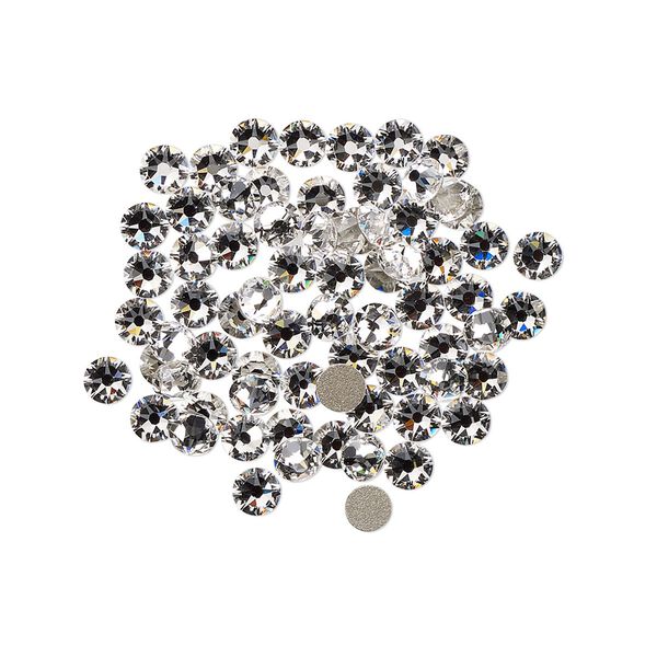 Flat back 1440pk crystal foil back, Crystal Passions® 3-3.2mm rose round SS12 2088 image number 0
