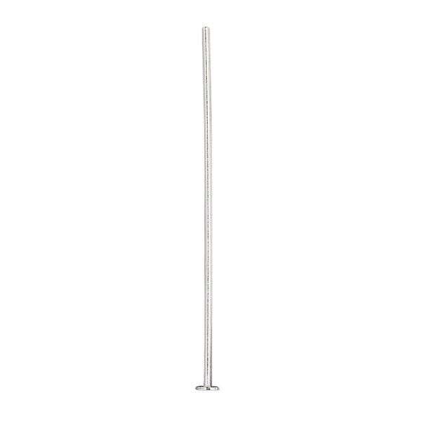 Head pin, sterling silver, 1-1/2 inches, 20 gauge. Sold per pkg of 100. image number 0