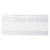 Bag, Tite-Lip™, plastic, clear and white, 8x3-inch side zip with block. Sold per pkg of 100. image number 1