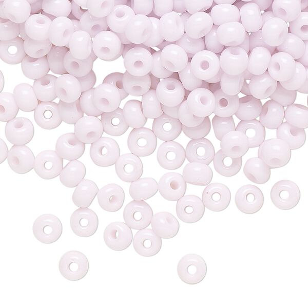 Seed bead, Preciosa Ornela Czech glass, pkg/50g, #6 rocaille, opaque pink, (73420). image number 0