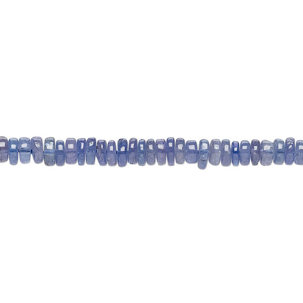 Tanzanite 1pkg1, hand-cut rondelle bead 8 inch 4x1mm-5x2mm image number 0