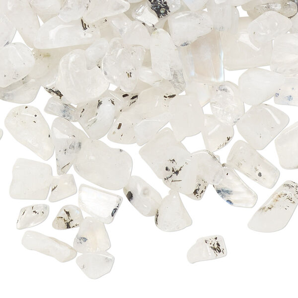 Rainbow moonstone 1pkg1, undrilled inlay chip natural 1 oz mini image number 0
