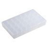 Organizer box, plastic, clear, 6-3/4 x 4-1/8 x 1-inch rectangle with (7) 4-cell containers and snap top. Sold individually. image number 1