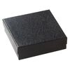 Paper / "cotton"-filled 1pkg6, square box / swirl design black 3.5x3.5x1 inch image number 1