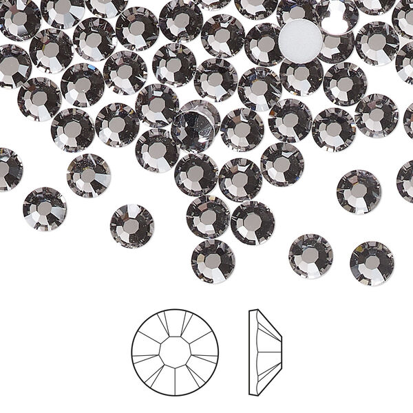 Flat back 1pkg144, lilac ash foil back Preciosa MAXIMA Czech crystal rhinestone 4.6-4.8mm chaton rose round SS20 image number 0