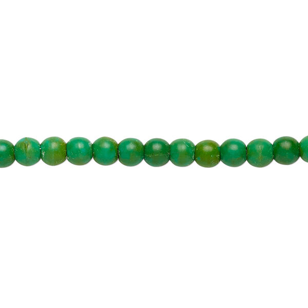 Magnesite 1pkg1, round bead 15 inch 4mm image number 0