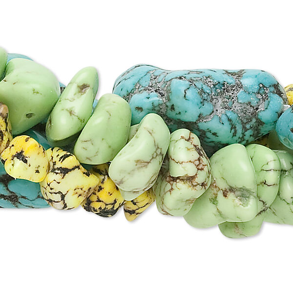 Magnesite 1pkg3, chip nugget bead 15 inch mix mini to gigantic image number 0