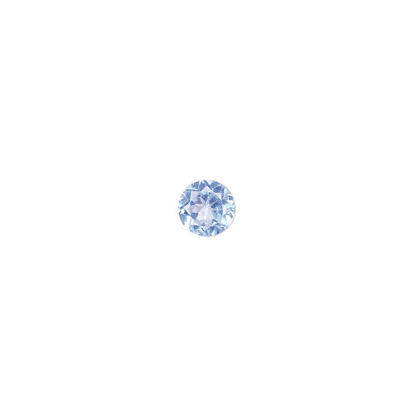 Sky blue topaz 1pkg1, hand-cut faceted round gem 6mm image number 0