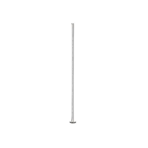 Head pin, sterling silver, 1 inch with domed head, 24 gauge. Sold per pkg of 10. image number 0