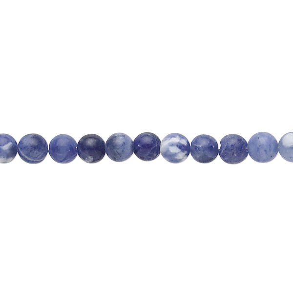 Sodalite 1pkg1, round bead natural B grade, 15.5-16 inch 4mm image number 0