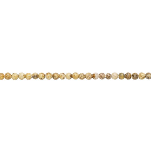 Picture jasper 1pkg1, round bead natural 15.5-16 inch 2mm image number 0