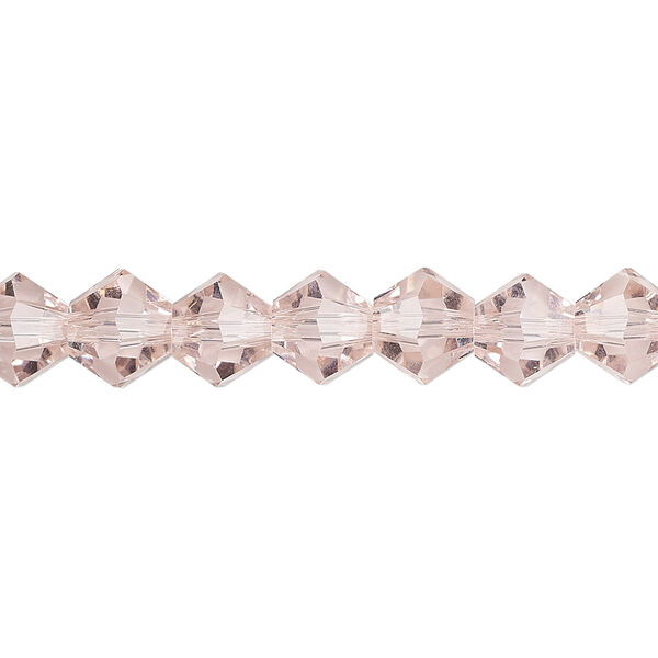 Bead 1pk transparent pink, Celestial Crystal® 8mm bicone 15.5-16 inch image number 0