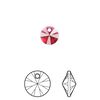 Drop 12pk scarlet, Crystal Passions® 8mm pendant mini disk 6428 image number 0