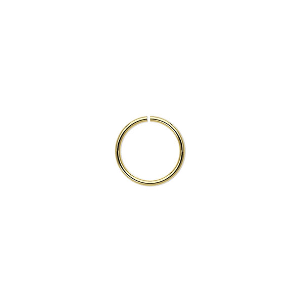 Jump ring, brass, 10mm round, 8.4mm inside diameter, 20 gauge. Sold per pkg of 100. image number 0