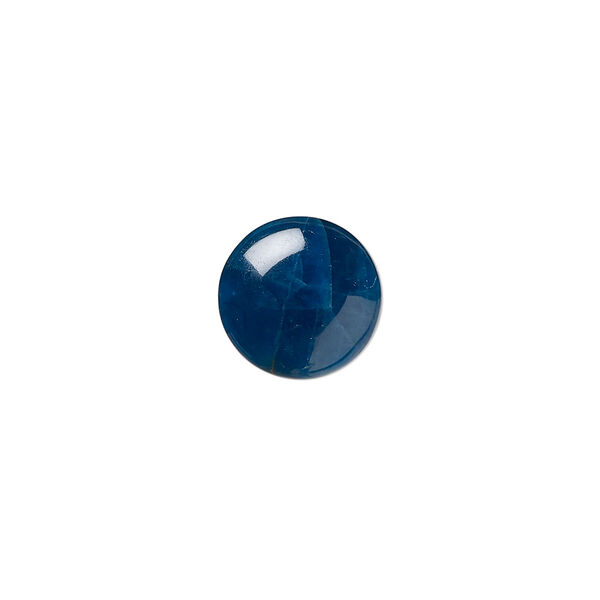 Blue apatite 1pkg1, round cab natural calibrated 12mm image number 0