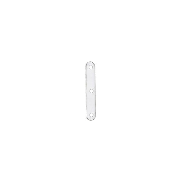 Spacer bar, sterling silver-filled, 14.5x2mm 3-strand, fits up to 6mm bead. Sold per pkg of 10. image number 0