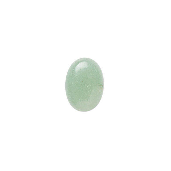 Green aventurine 1pkg6, calibrated oval cab natural 14x10mm image number 0