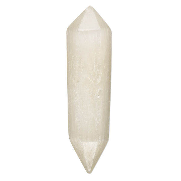 Golden selenite 1pkg1, hand-cut undrilled double terminated point component B grade, 39x9mm-42x10mm image number 0