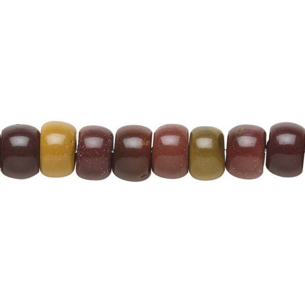 Moukaite jasper 1pkg1, drum bead natural 15.5-16 inch 8x5mm image number 0