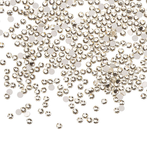 Flat back 1440pk gold quartz foil back, Preciosa MAXIMA Czech crystal rhinestone 1.7-1.9mm chaton rose round SS5 image number 0