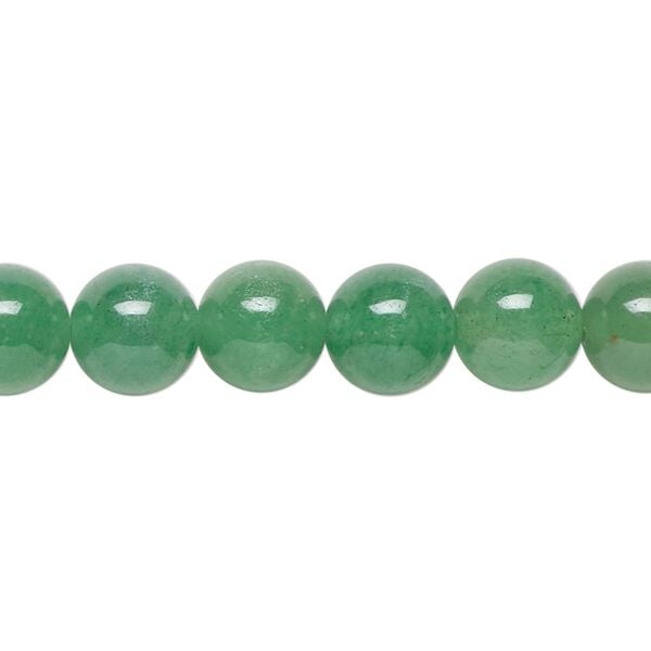 Green aventurine 1pkg1, round bead natural 15.5-16 inch 8mm image number 0
