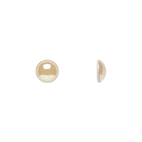 Cabochon 144pk crystal golden shadow, Swarovski® 7.07-7.27mm hotfix SS34 2080/4 image number 0