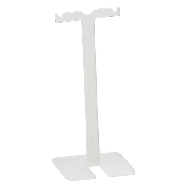 Display, earring, acrylic, frosted clear, 3-1/2 x 1-1/2 inch fern. Sold per pkg of 4. image number 0