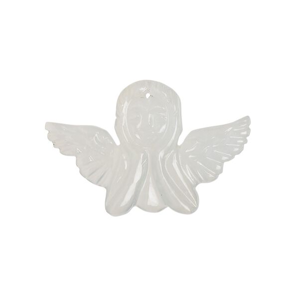 White moonstone 1pkg1, hand-cut top-drilled angel focal natural 29x19mm-31x21mm image number 0