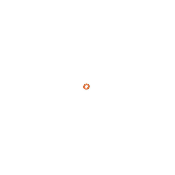 Component, Oh! Ring™, silicone, orange, 1.5mm round with 0.5mm hole. Sold per pkg of 1,000. image number 0