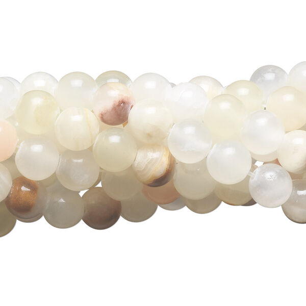 Italian "onyx" 1pkg10, round bead 15.5-16 inch 6mm image number 0