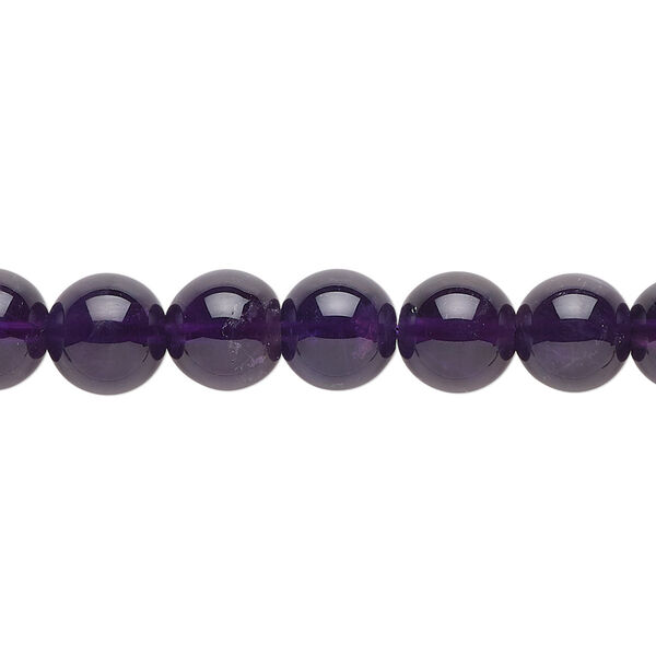 Amethyst 1pkg1, round bead natural B grade, 15.5-16 inch 8mm image number 0
