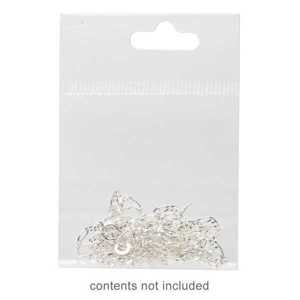 Bag, Clean-Vu®, plastic, clear, 2x2 inches with hole. Sold per pkg of 100. image number 0