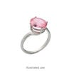 Ring, Sure-Set™, sterling silver, 10x8mm 4-prong oval basket setting, size 8. Sold individually. image number 1