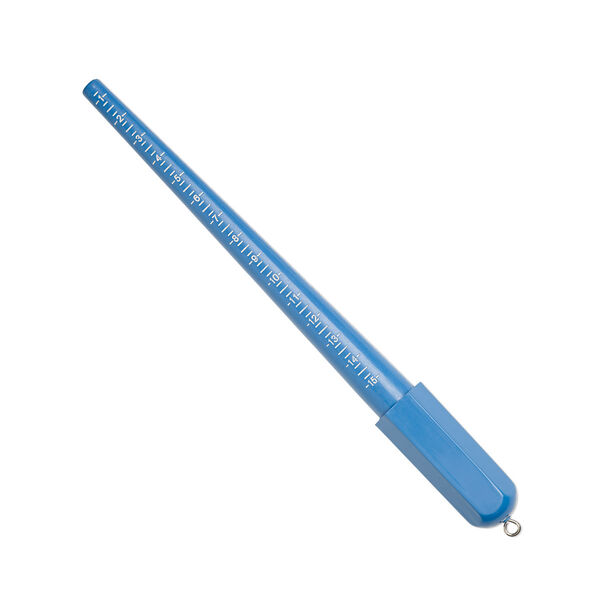 Ring mandrel, plastic, blue, 12 inches. Sold individually. image number 0