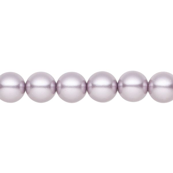 Pearl 100pk lavender, Preciosa Czech crystal 8mm round image number 0