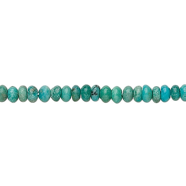 Turquoise 1pkg1, rondelle bead 15.5-16 inch 4x2mm image number 0