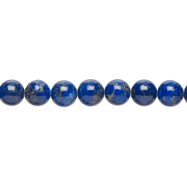 Lapis lazuli 1pkg1, round bead natural 15.5-16 inch 6mm image number 0