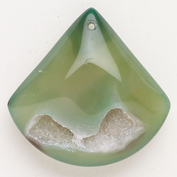 Druzy agate 1pkg1, puffed teardrop focal 42x41mm-44x44mm image number 0