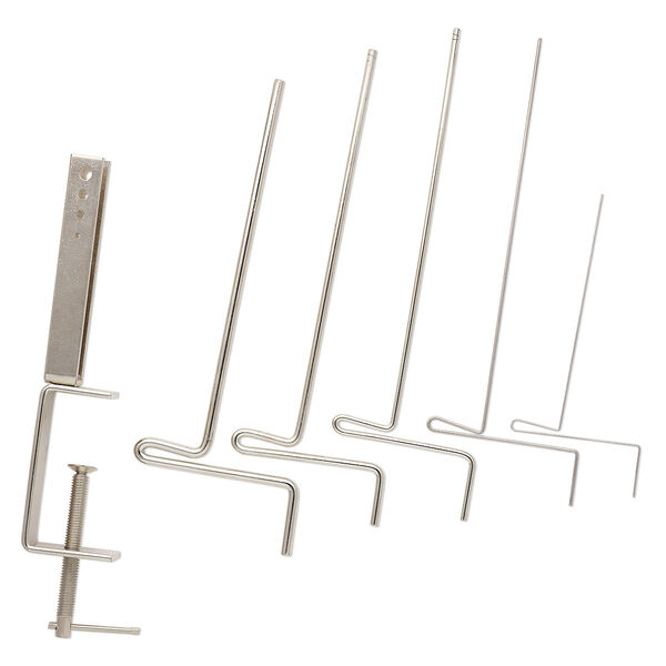Artistic Wire® Coiling Gizmo® Deluxe Econo Winder, steel, 5-1/4 to 8-1/2 inches with 5 crank rods. Sold individually. image number 0
