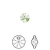 Drop 144pk peridot, Swarovski® ReCreated™ 8mm pendant mini disk 6428 image number 0