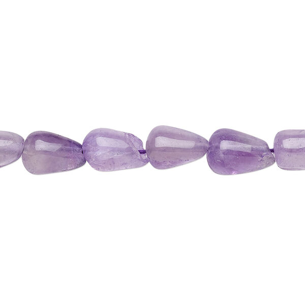Amethyst 1pkg1, hand-cut teardrop bead 13 inch 10x6mm-13x8mm image number 0